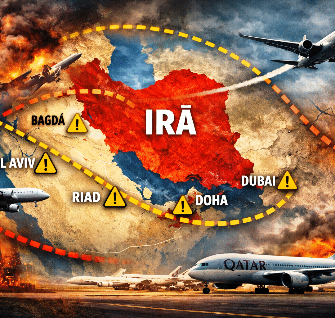 Guerra no Irã cancela voos internacionais e pressiona companhias aéreas e aeroportos no mundo