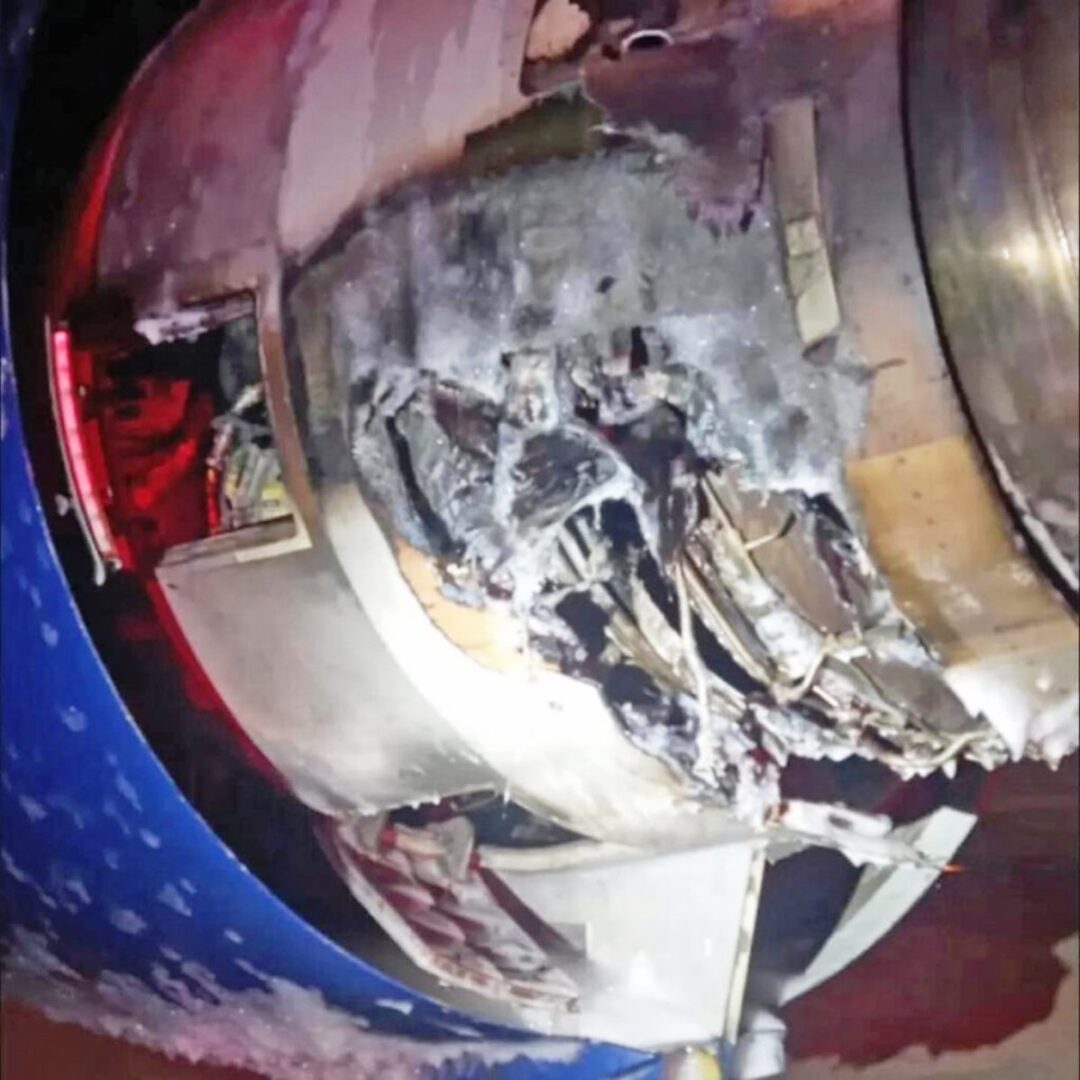 Imagens exclusivas do AeroIn mostram danos no motor do Airbus A330 da Delta após fogo durante decolagem em Guarulhos