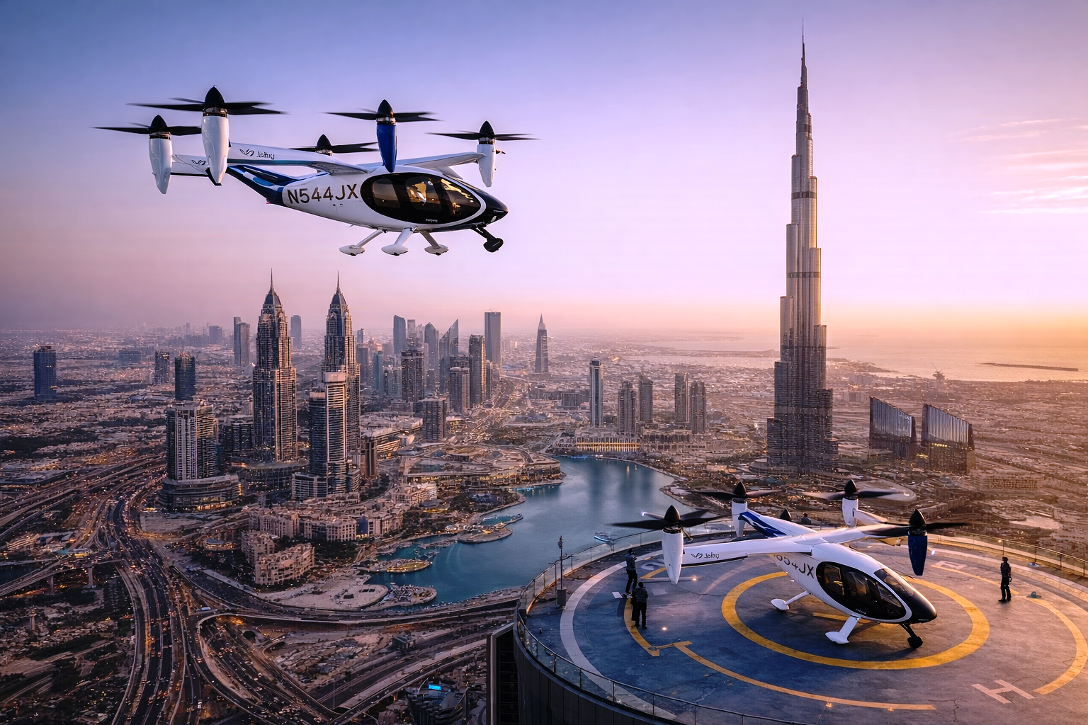 Uber apresenta táxi aéreo elétrico que pode estrear ainda em 2026 em Dubai_Imagem Ilustrativa 1