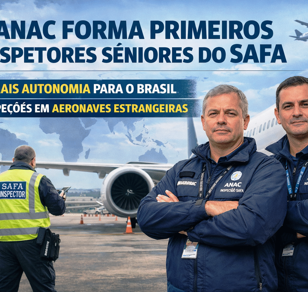 Anac forma primeiros inspetores sêniores do SAFA e amplia autonomia do Brasil em inspeções de aeronaves estrangeiras