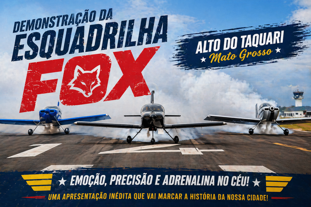 Esquadrilha FOX fara demonstração em Alto do Taquari-MT-Imagem divulgação 2