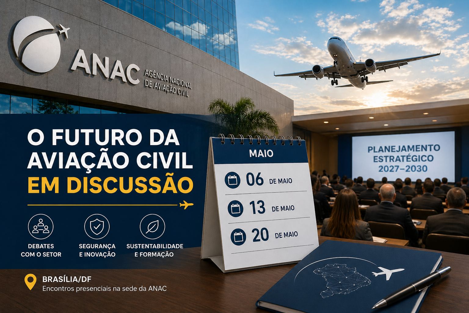 O futuro da aviação discutido pela ANAC em Brasília_Imagem Ilustrativa 1