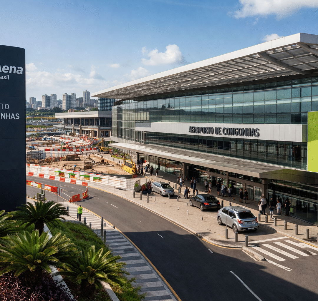 Aeroporto de Congonhas vai dobrar área comercial e mudar experiência do passageiro até 2028