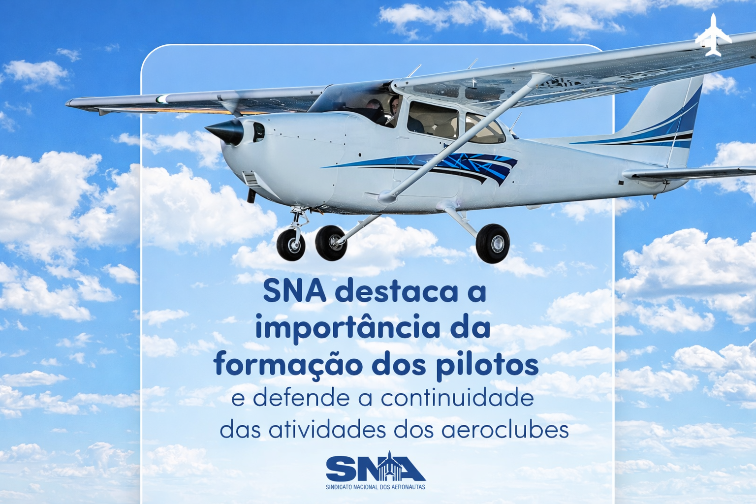 SNA emite Nota Oficial de Apoio ao Aeroclube de Marília e a formação de Pilotos_Imagem Ilustrativa