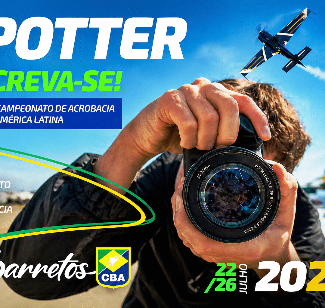 Campeonato de Acrobacia Aérea 2026 abre cadastro para spotters em Barretos