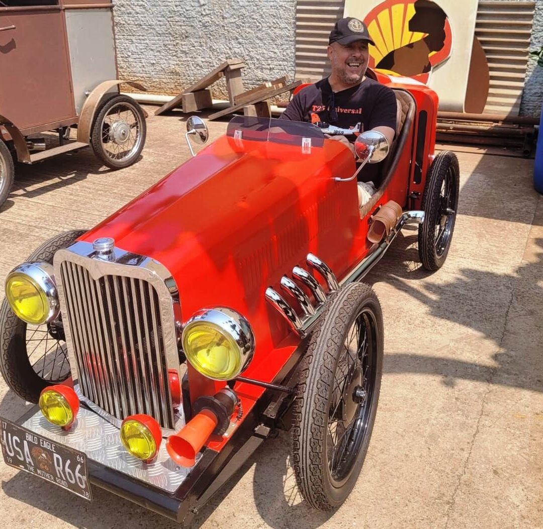 Mini carro vintage motorizado chama atenção e amplia linha exclusiva sob encomenda do AeroJota