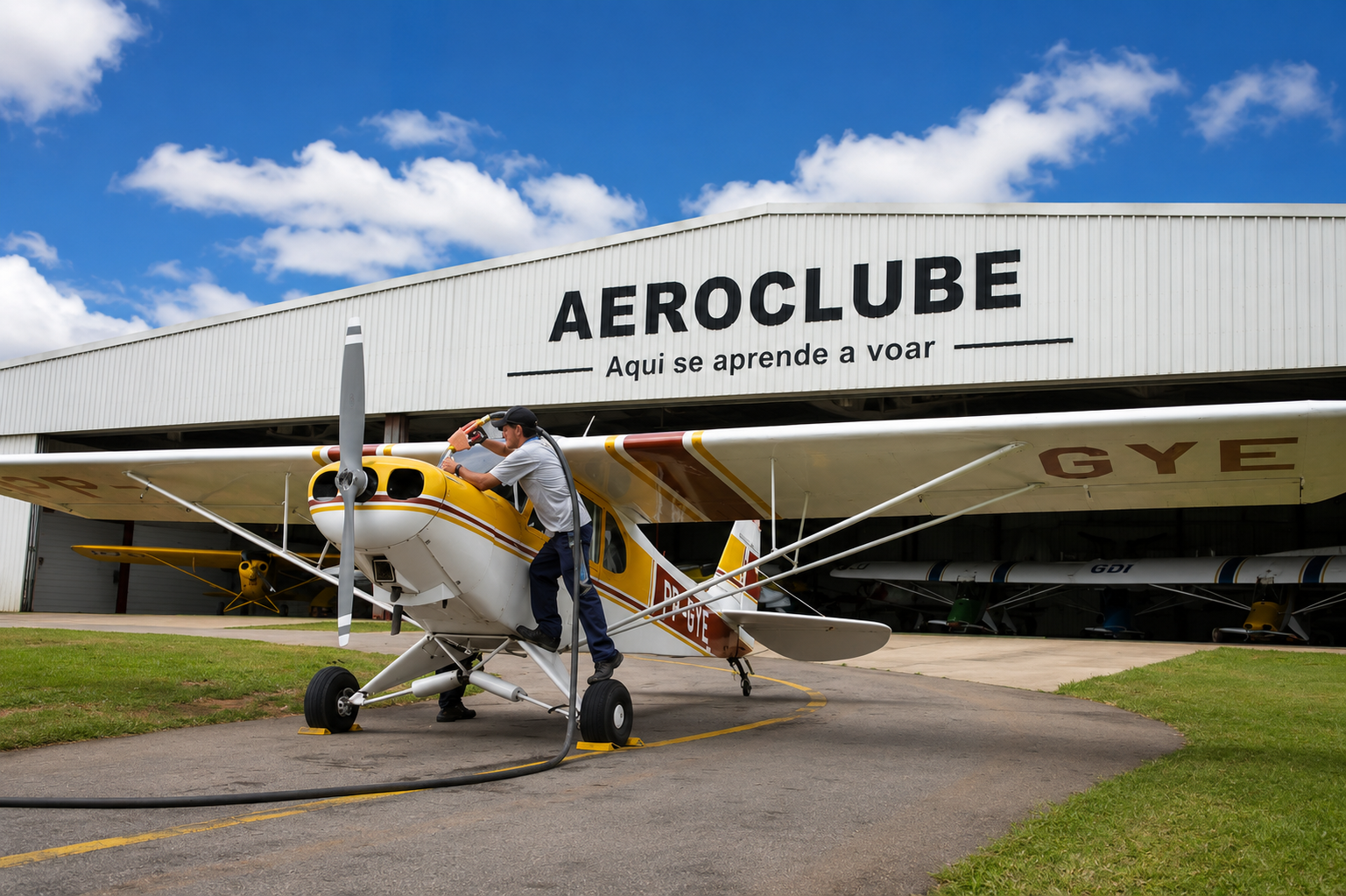 Aeroclube onde se aprende a voar_Imagem Ilustrativa