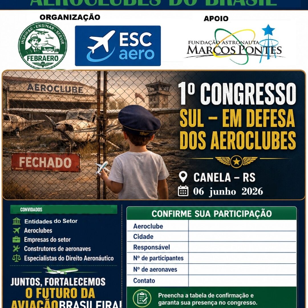 Congresso em defesa dos aeroclubes pode marcar novo capítulo para a aviação brasileira