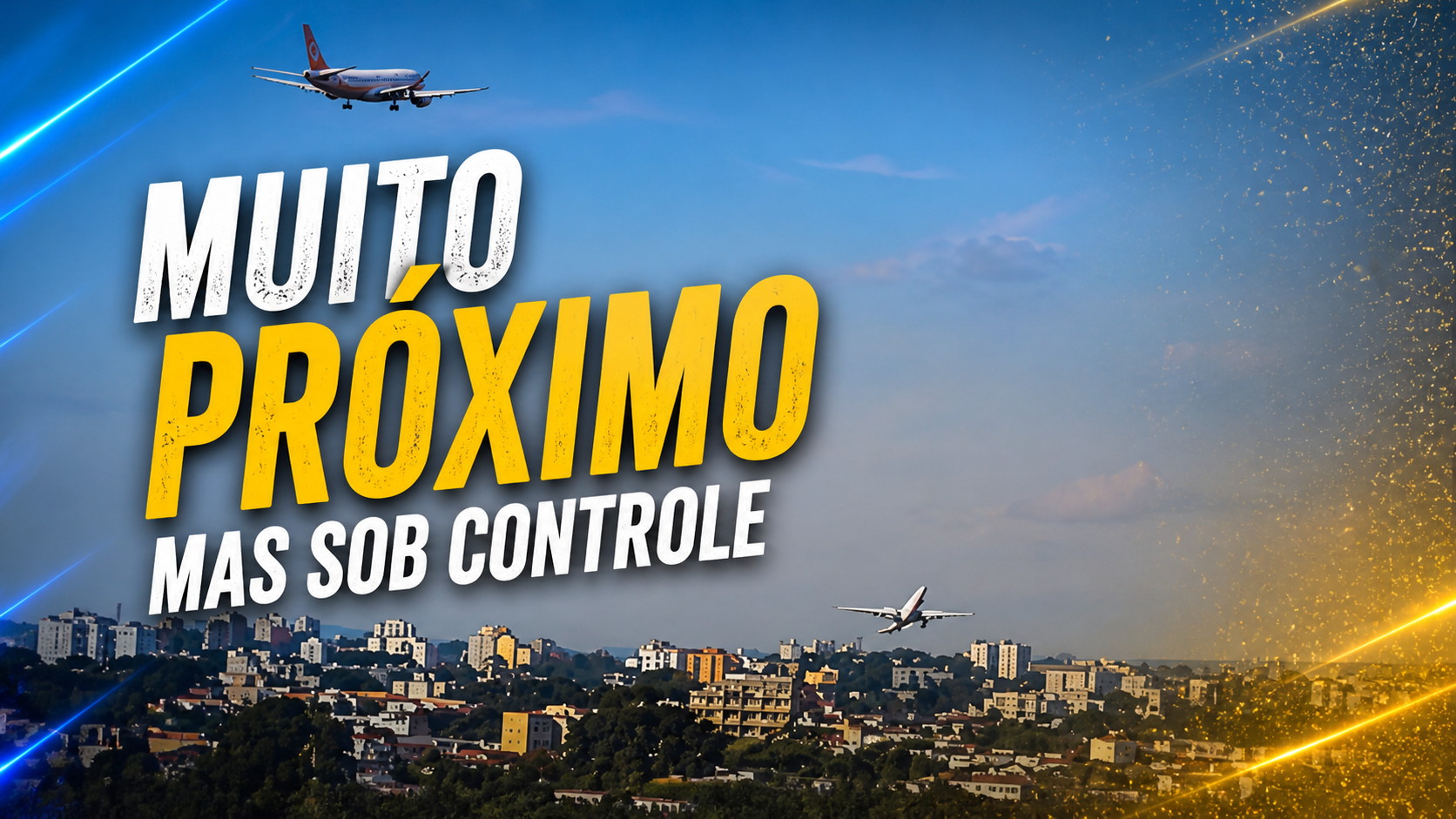 Dois aviões comerciais ficam muito próximo e o canal Golf Oscar Romeo registrou tudo_Imagem Ilustrativa