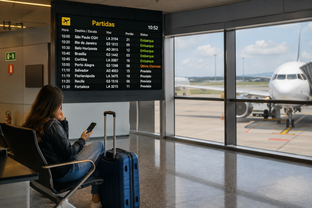 Passageiros mudam plano de viagens com aumento das passagens aéreas_Imagem ilustrativa