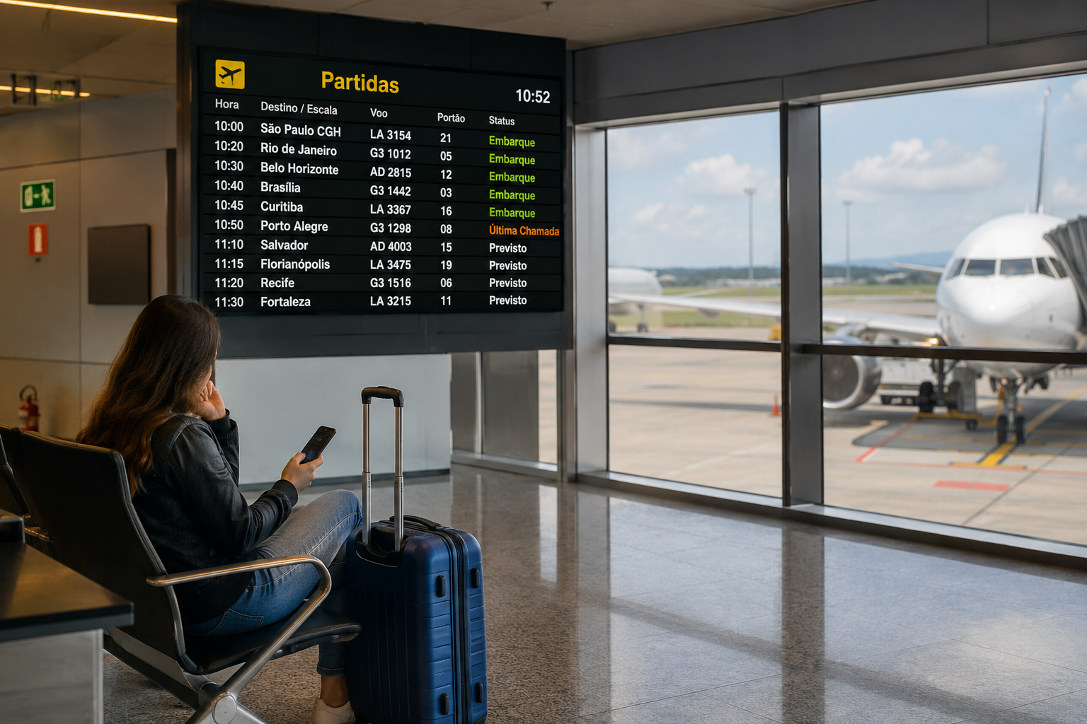 Passageiros mudam plano de viagens com aumento das passagens aéreas_Imagem ilustrativa
