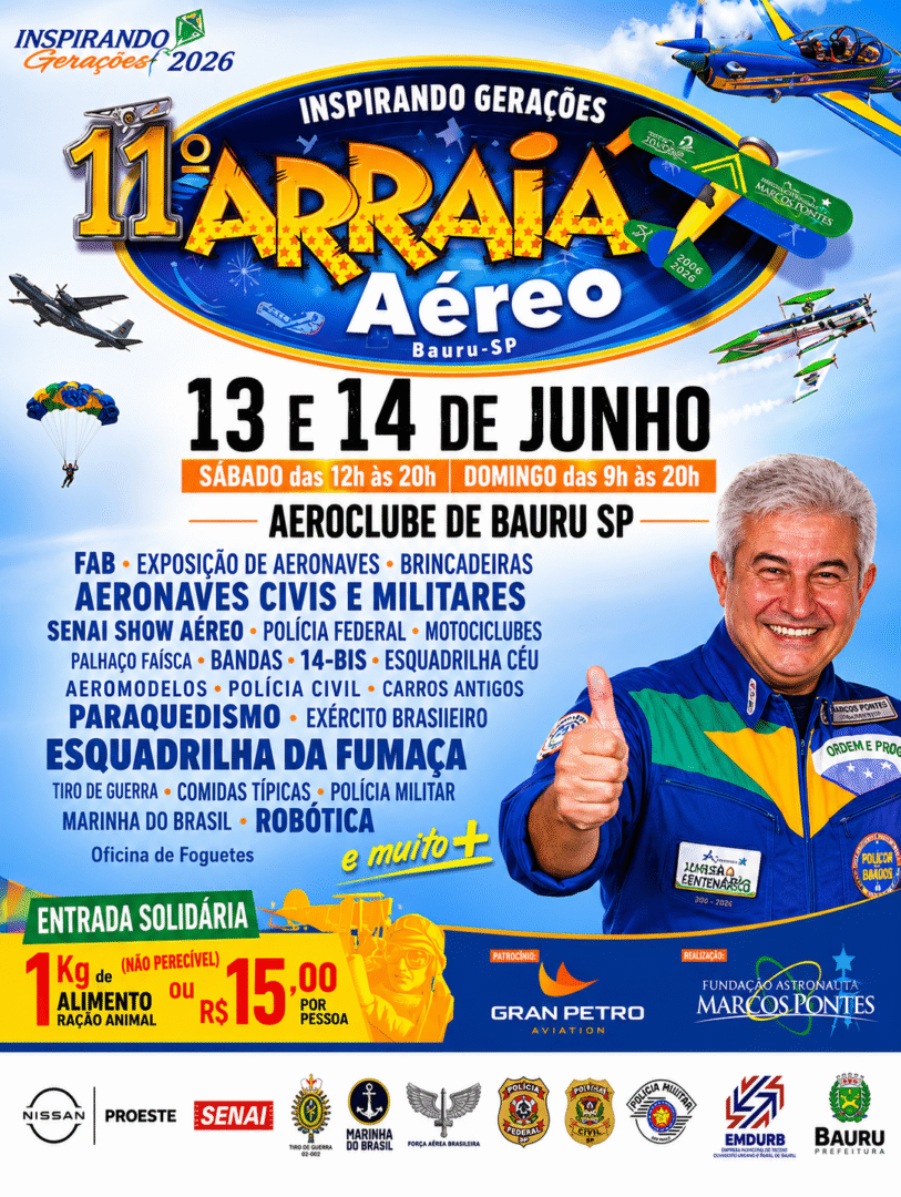 11o Arraiá Aéreo Inspirando Gerações 2026_Imagem Fundação Marcos Pontes 1