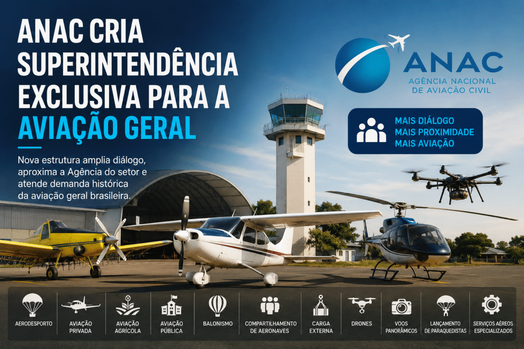ANAC cria superintendência exclusiva para a Aviação Geral_Imagem Ilustrativa
