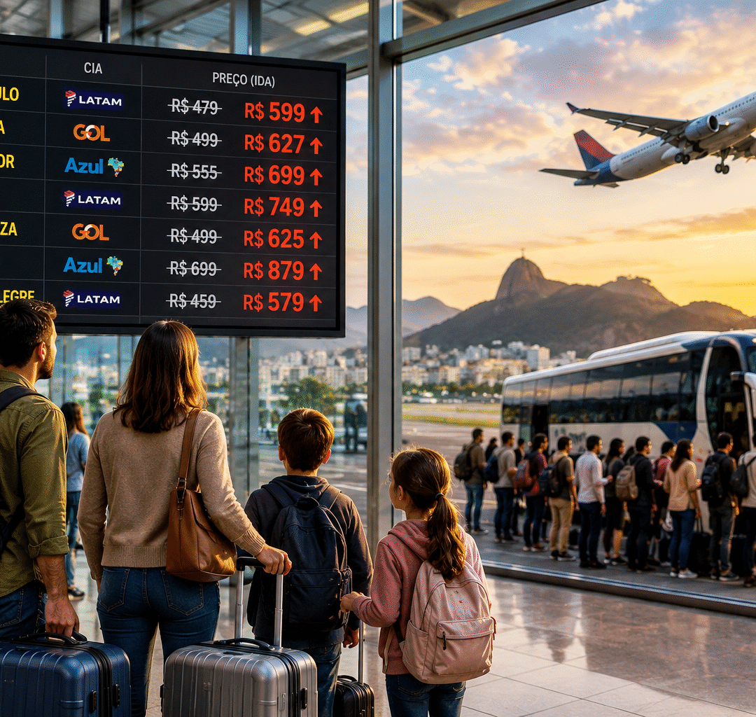 Viajar de avião pode voltar a ser luxo para milhões de brasileiros, alerta IATA