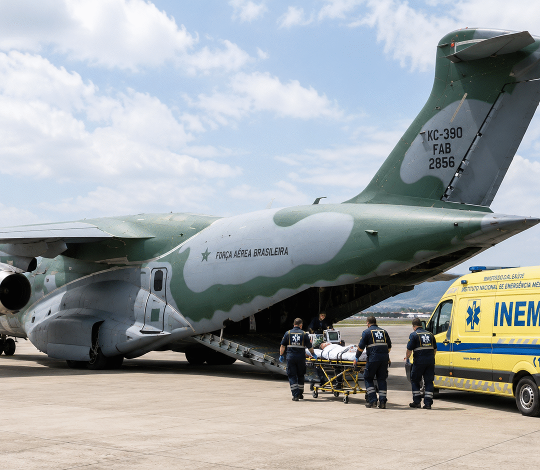 Menino com câncer em Portugal pode depender de transporte especial da FAB para voltar ao Brasil