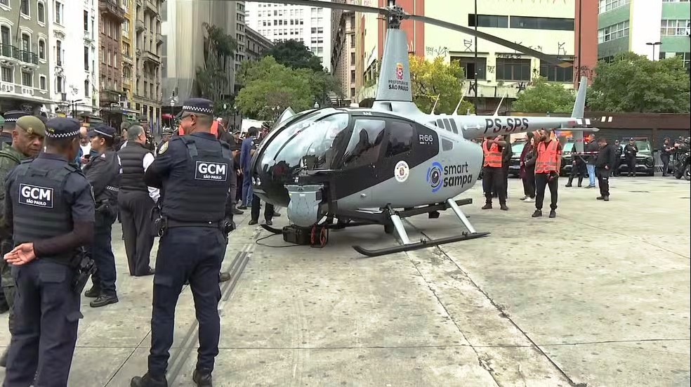 Helicoptero Smart Sampa da cidade de SP_Imagem Prefeitura de SP
