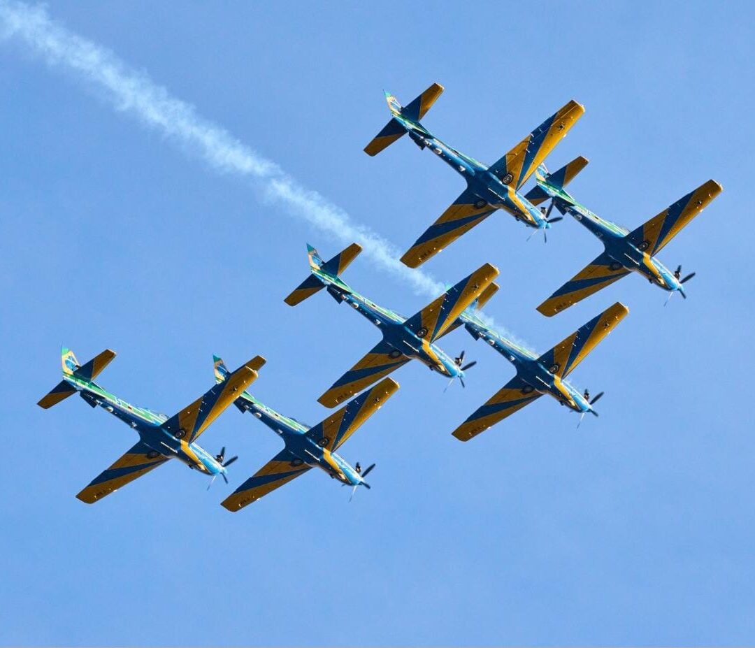 13 JUN 2026 Demonstração da Esquadrilha da Fumaça no Fly in Rock na cidade de Garça-SP