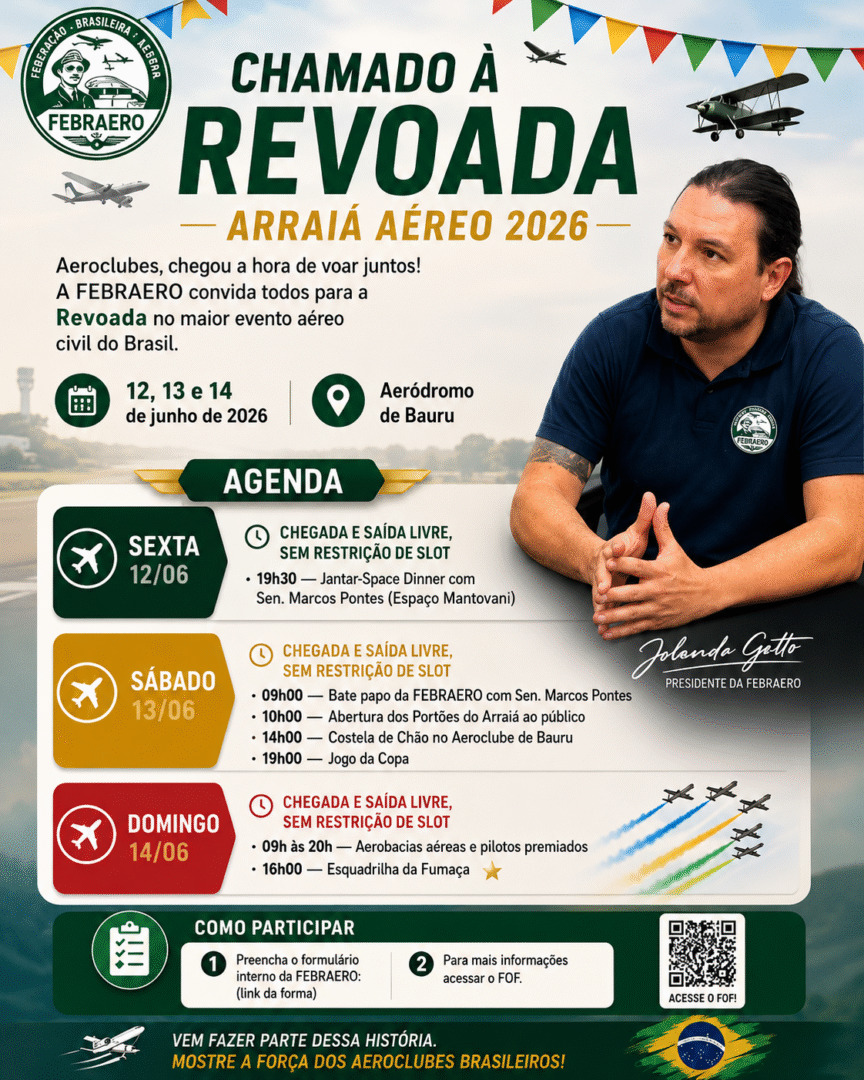Revoada dos Aeroclubes no Arraiá Aéreo Inspirando Gerações 2026_Imagem FEBRAERO 3