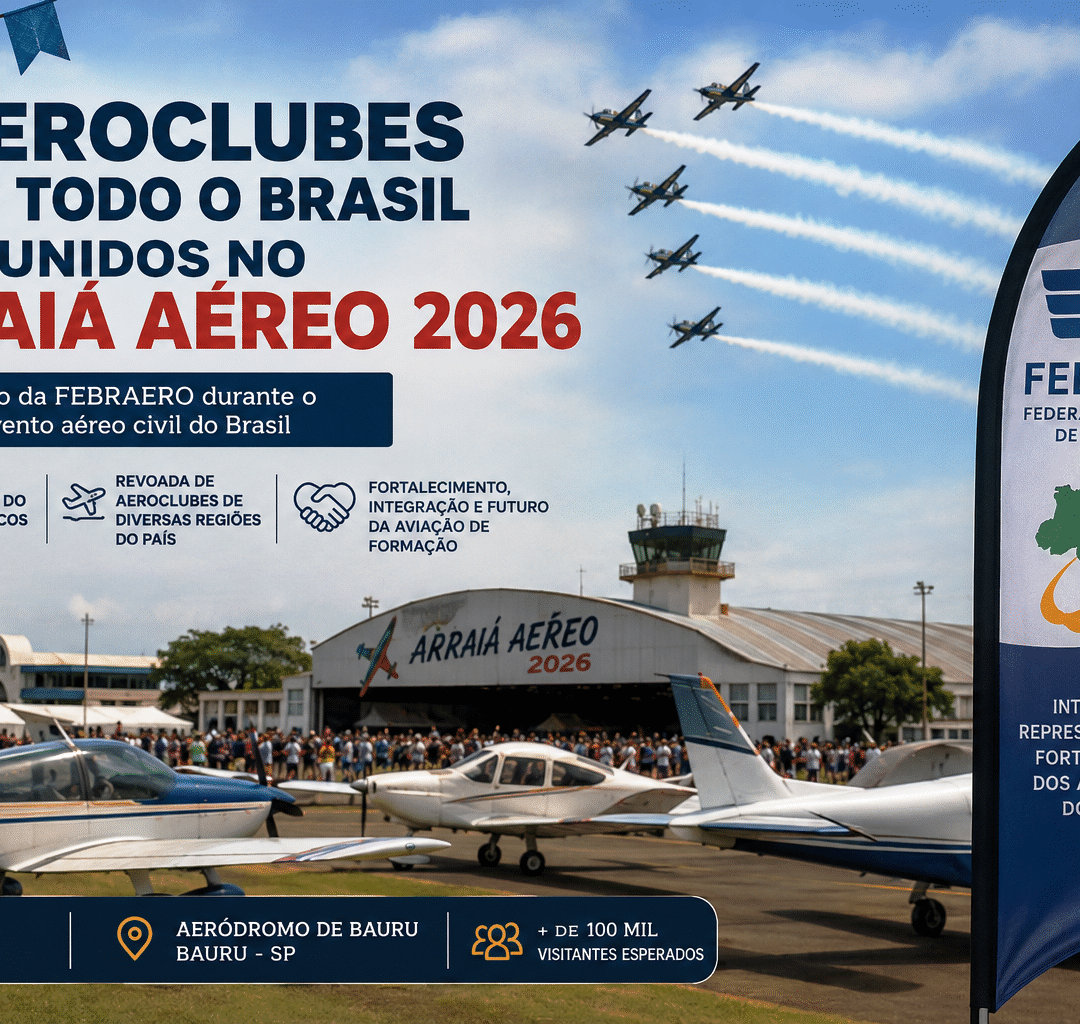 Aeroclubes de todo o Brasil participam de encontro da FEBRAERO durante o Arraiá Aéreo 2026