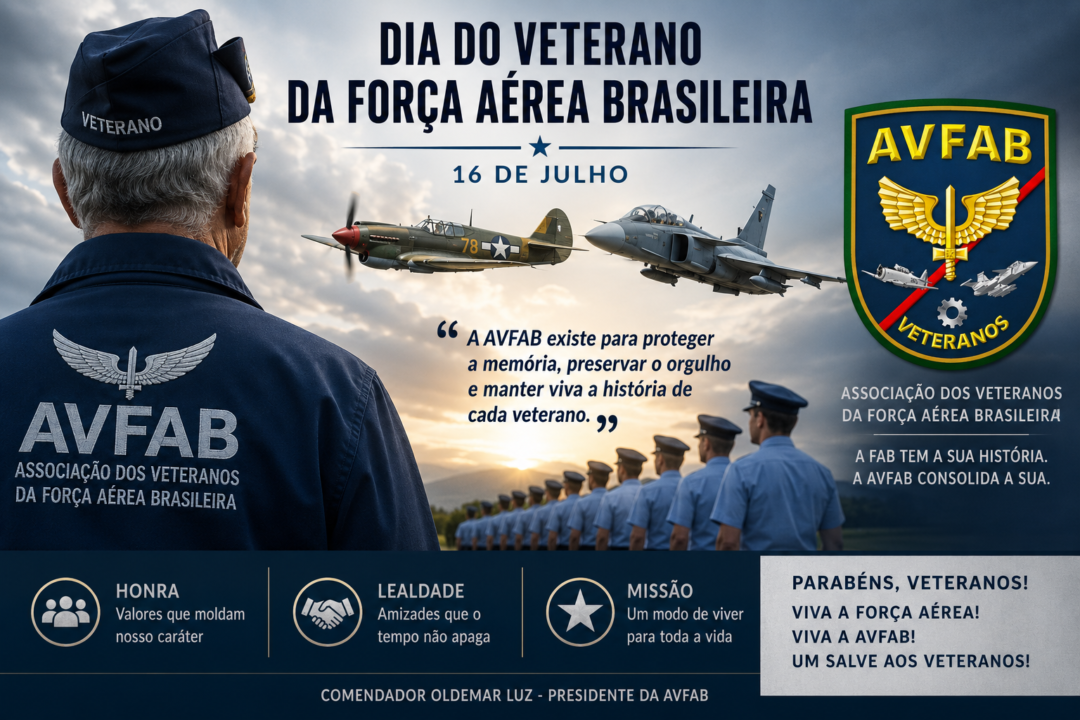 Comemoração da AVFAB pelo Dia do Veterano da Força Aérea Brasileira em 2026_Imagem Ilustrativa 1