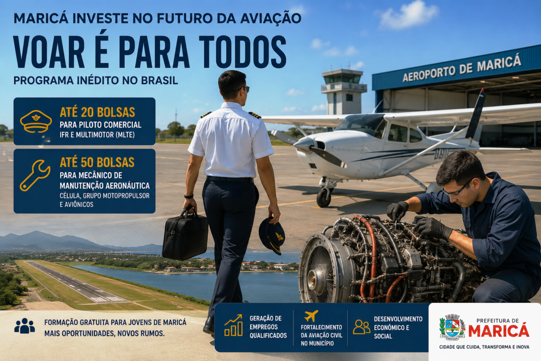 Curso Voar é para Todos Prefeitura de Maricá RJ_Imagem Ilustrativa 1.