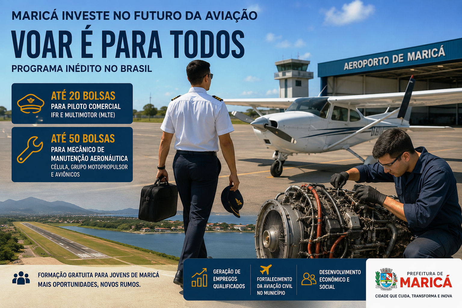 Curso Voar é para Todos Prefeitura de Maricá RJ_Imagem Ilustrativa 1.