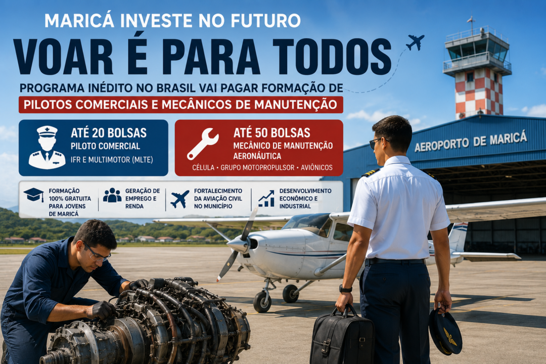 Curso Voar é para Todos Prefeitura de Maricá RJ_Imagem Ilustrativa 3
