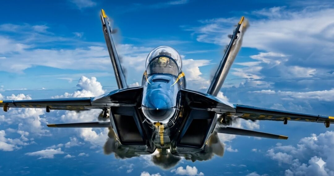 F-A-18-Super-Hornet-dos-Blue-Angels-realiza-rasante-sobre-a-praia-de-Pensacola_Imagem-Ilustrativa.