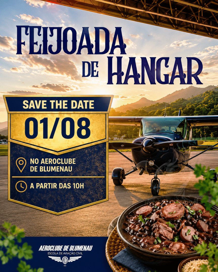 Feijoada de Hangar 2026 Aeroclube de Bluemau