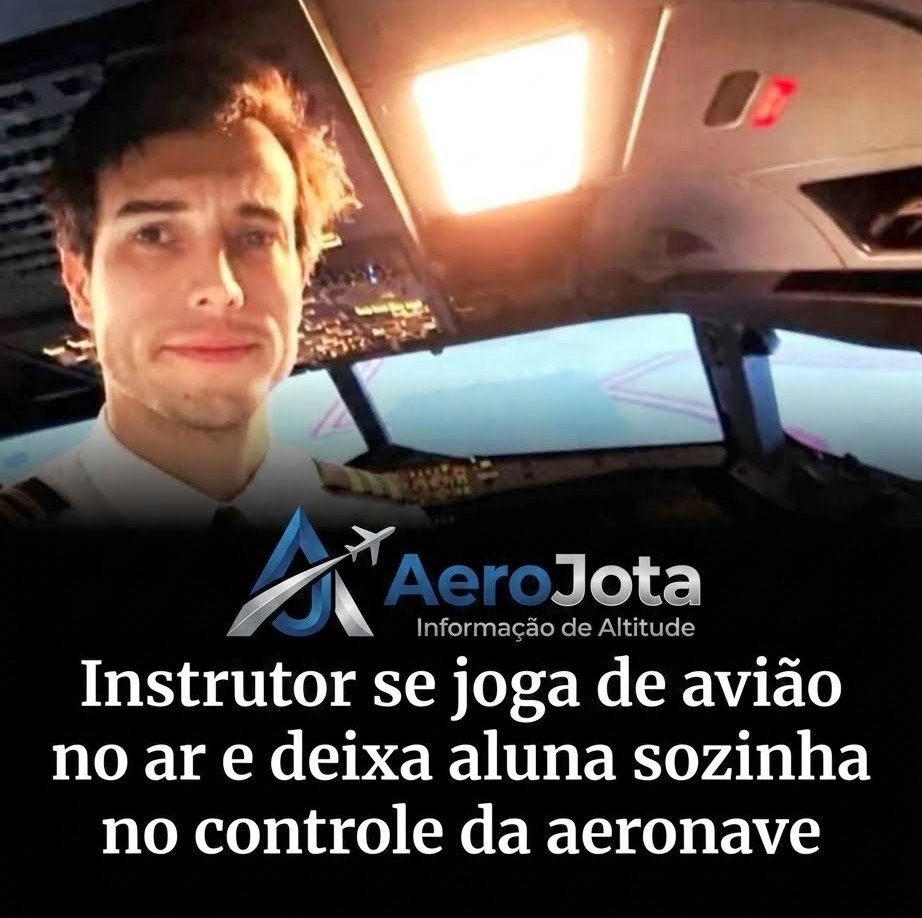 Instrutor abre a porta do avião em pleno voo e salta; aluna consegue pousar sozinha na Argentina