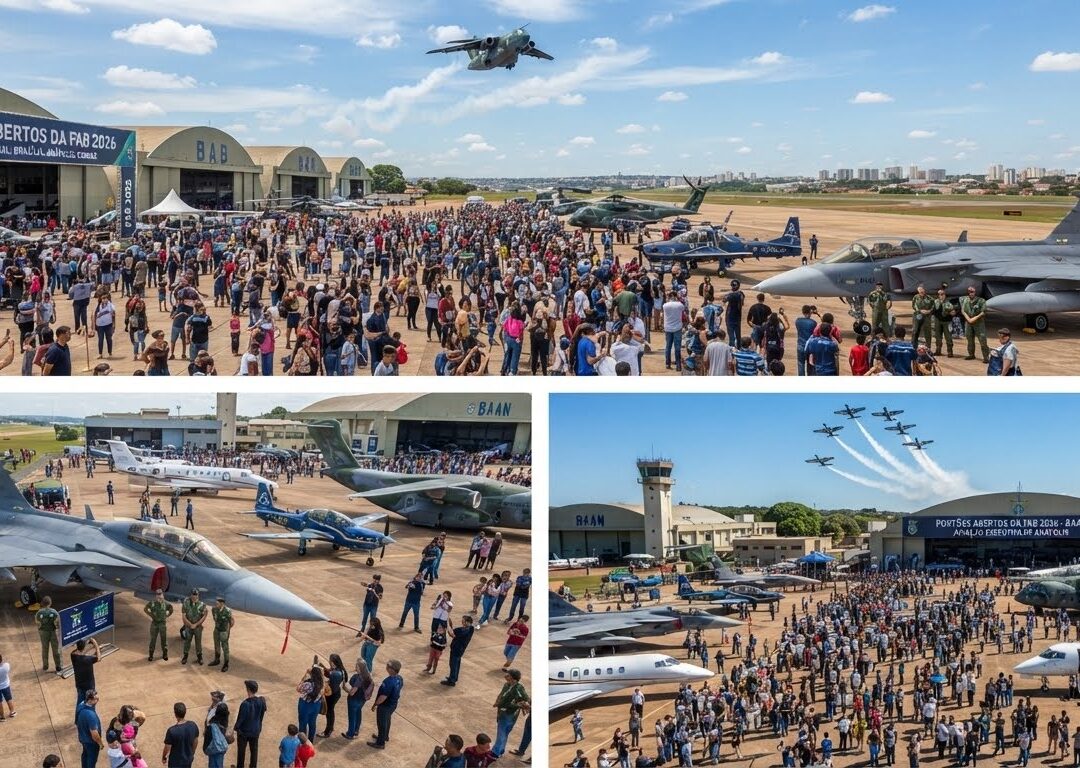 FAB inicia divulgação dos Portões Abertos 2026 e confirma as três primeiras Bases Aéreas que receberão o público