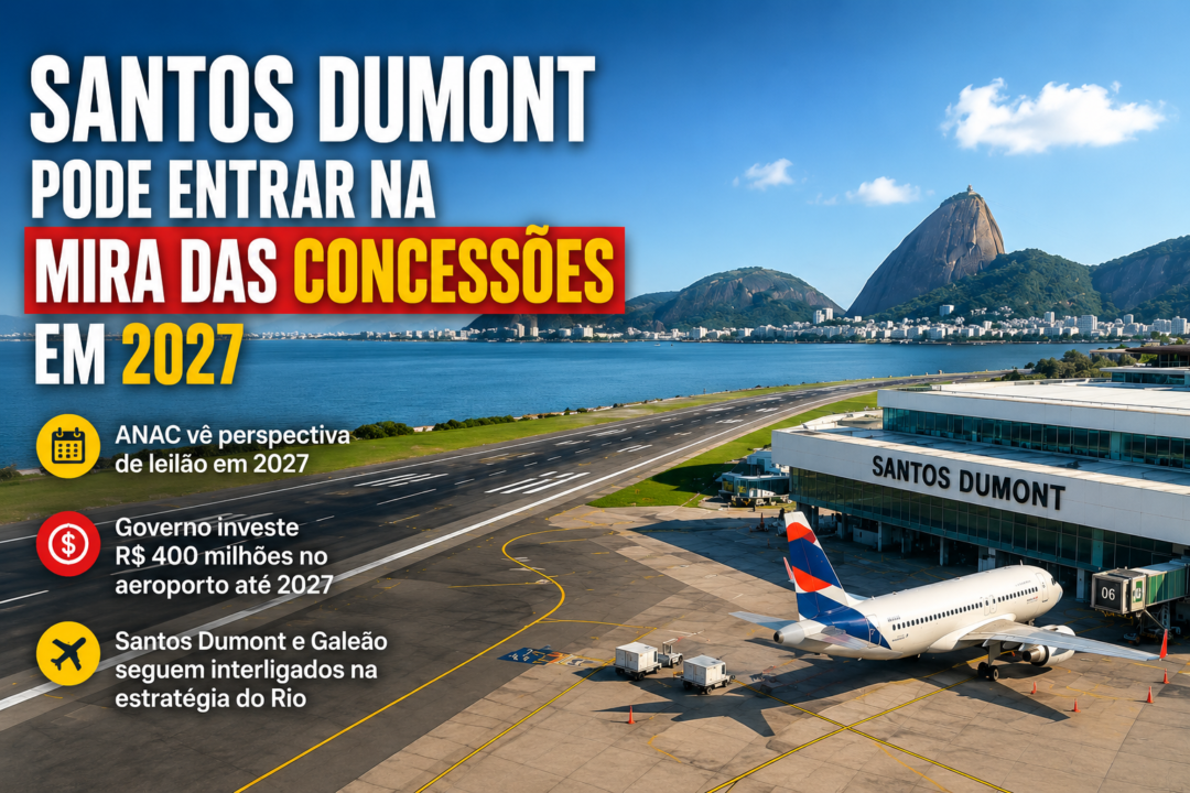 ANAC poderá fazer concessão para o Santos Dumont em 2027_Imagem ilustrativa 1