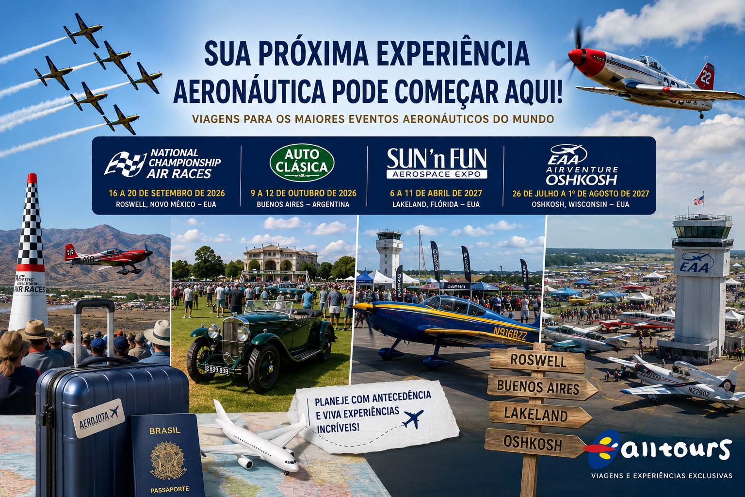 Agenda-da-All-Tours-com-viagens-para-Oshkosh-Sun-n-Fun-National-Championship-Air-Races-e-Auto-Clasica_Imagem-Ilustrativa