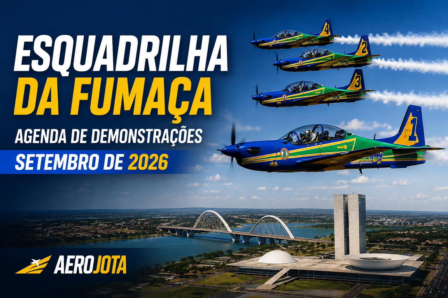Agenda da Esquadrilha da Fumaça para Setembro 2026_Imagem ilustrativa