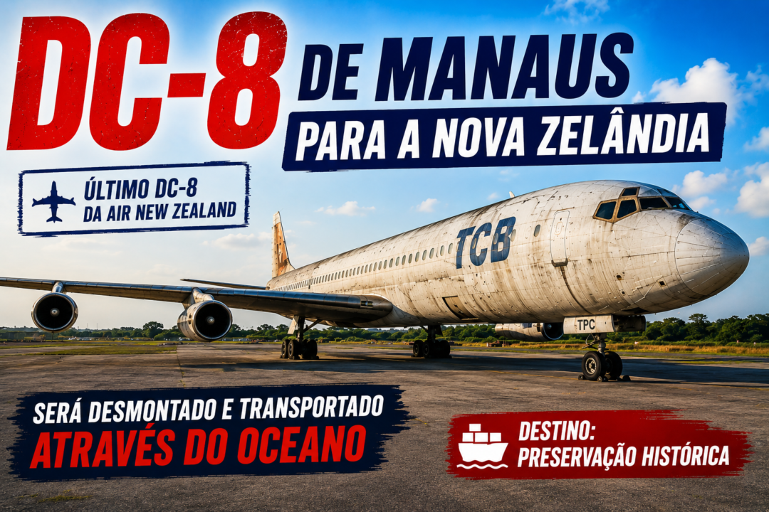 Avião DC 8 abandonado em Manaus seguirá para a Nova Zelandia desmontado_Imagem Ilustrativa 1