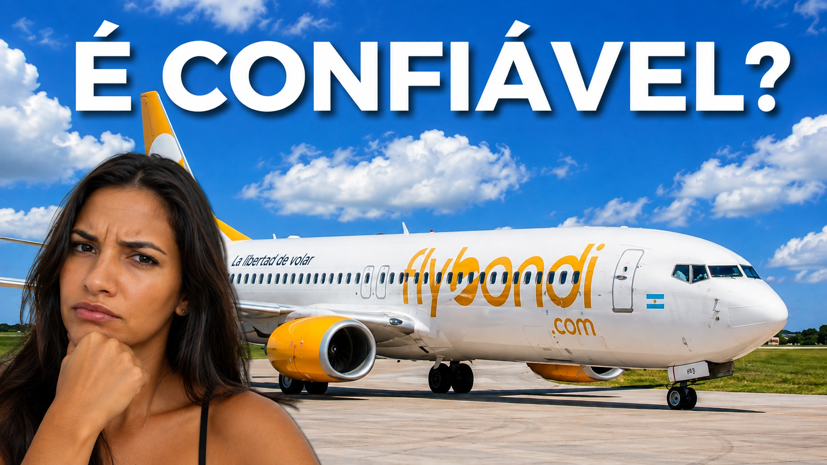 Avião da Flybondi_Imagem divulgação