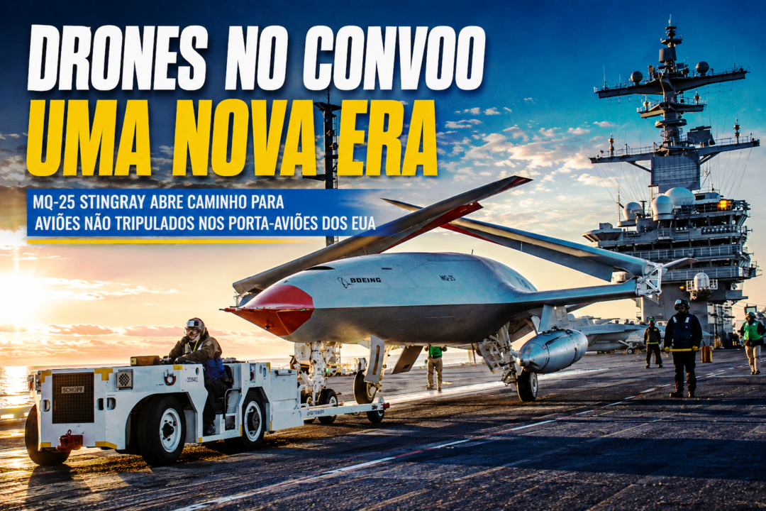 Avião não tripulado Stingray irá dividir espaço no convoo de porta aviões dos EUA_Imagem ilustrativa 1