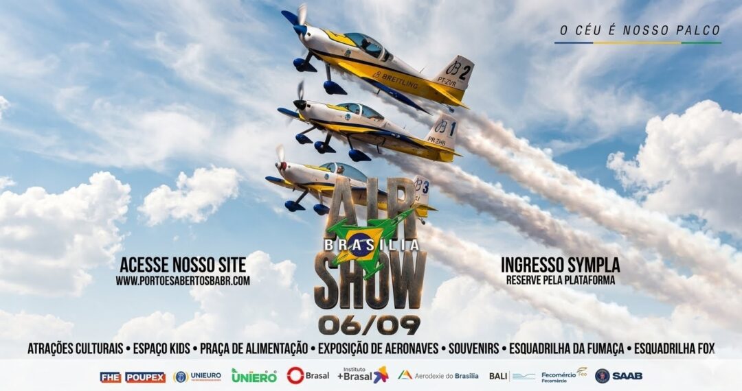 Brasília Air Show 2026 Esquadrilha FOX_Imagem Esquadrilha FOX
