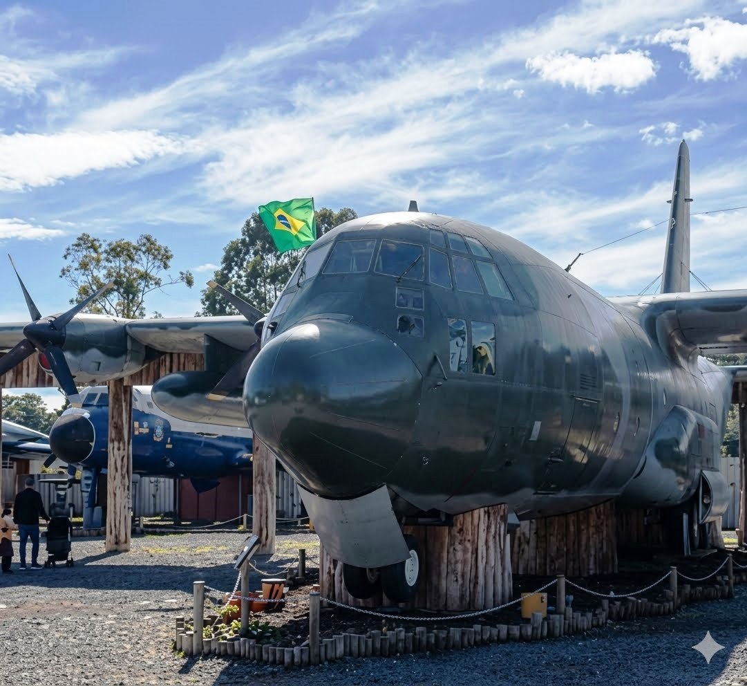C 130H Hercules FAB 2466 ira virar uma loja de chocolate em Gramado Imagem divulgacao 2
