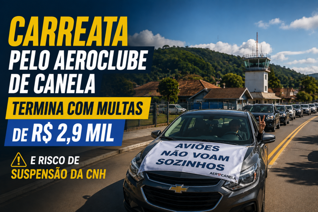 Carreata no Aeroclube de Canela gera multa de 3 mil reais_Imagem Ilustrativa 2