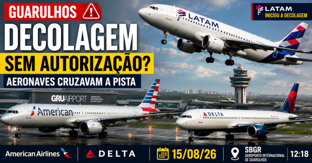 Decolagem abortada no Aeroporto de Guarulhos_Imagem Golf Oscar Romeo