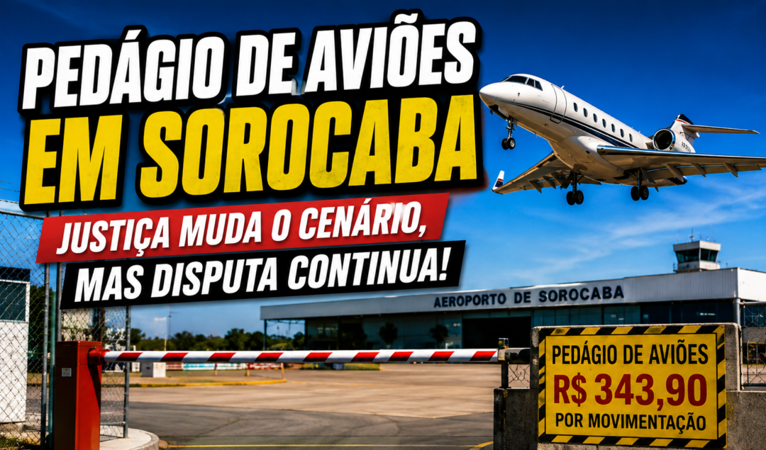 1 / 1 – Disputa sobre pedágio de aviões em Sorocaba_Imagem Ilustrativa.