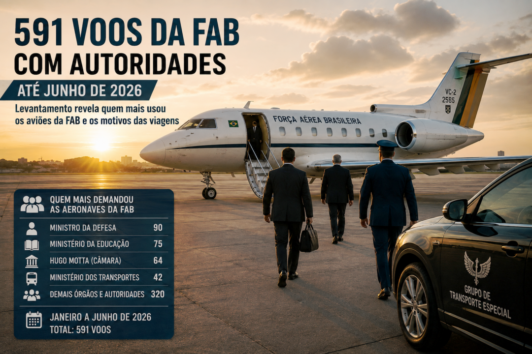 FAB realiza em 6 meses 591 viagens com politicos_Imagem Ilustrativa 1
