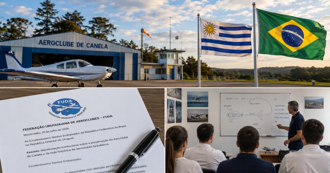 Federacao dos Aeroclubes do Uruguai manifesta apoio ao Aeroclube de Canela Imagem ilustrativa 1