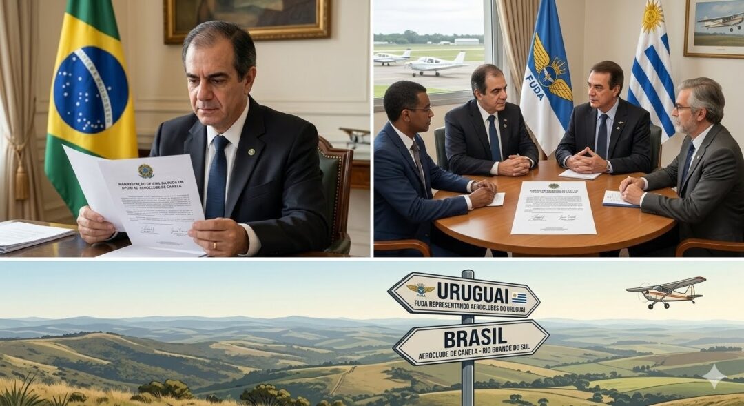 Federacao dos Aeroclubes do Uruguai manifesta apoio ao Aeroclube de Canela Imagem ilustrativa 2