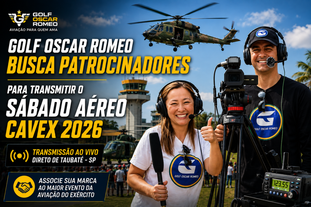 Golf Oscar Romeo procura patrocinadores para transmitir o Sábado Aéreo CAVEX 2026_Imagem ilustrativa 1