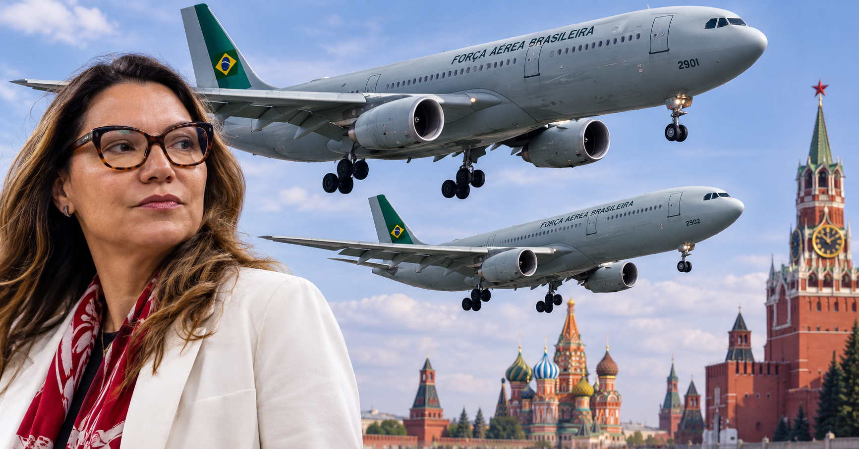 TCU arquiva investigação de uso de Avião da FAB pela Janja na Russia_Imagem Ilustrativa 1
