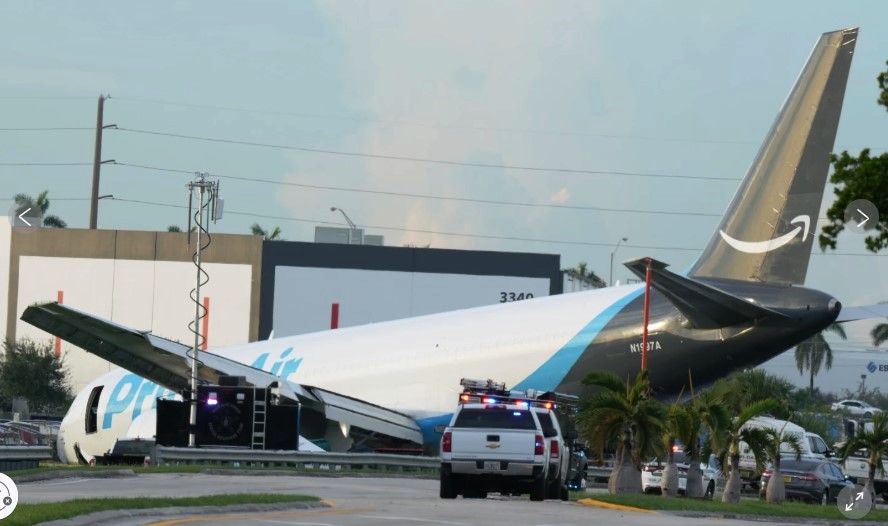 Acidente-com-Boeing-767-da-Amazon-em-Miami-apos-saida-de-pista-1