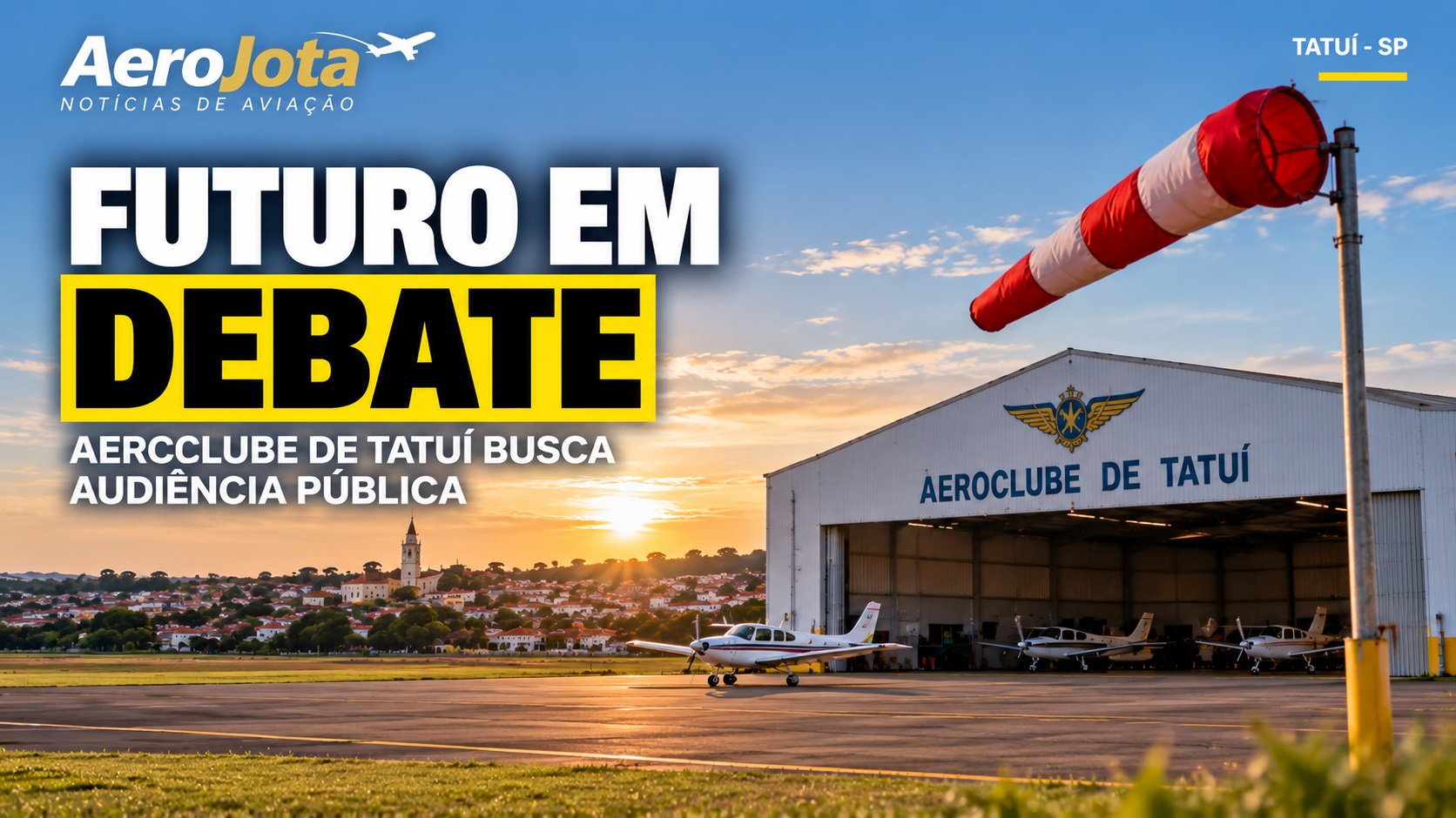 Aeroclube de Tatuí pede audiência pública sobre concessão do aeródromo.