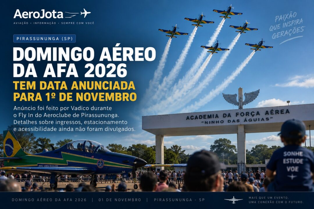 Domingo Aéreo da AFA em 1º de novembro de 2026